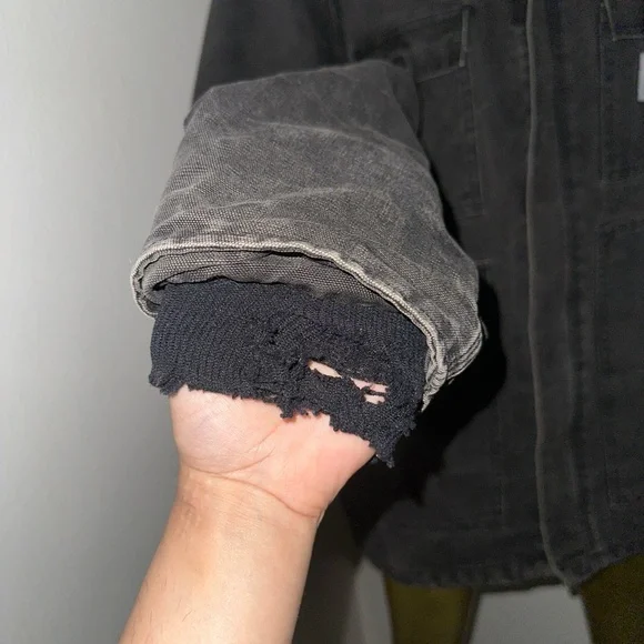 90s vintage Carhartt Washed Black Men's Jacket - Picture 3 of 9